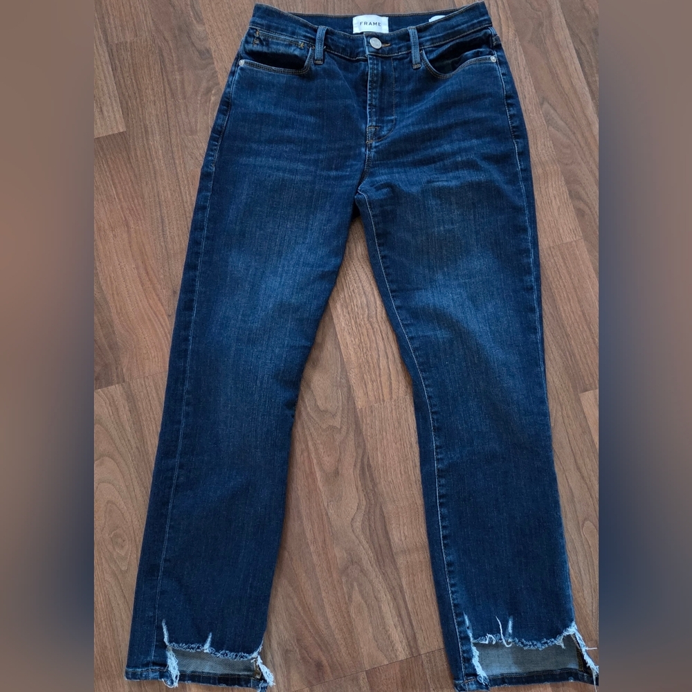 Frame Le High Straight Jeans Size 27